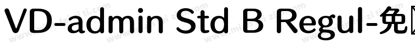 VD-admin Std B Regul字体转换